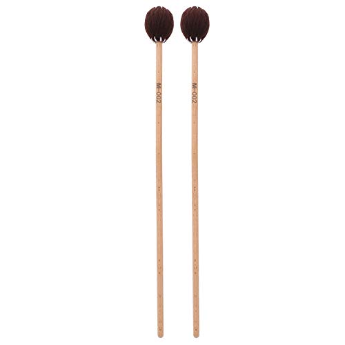 Dilwe 1 Paar runder Kopf Marimba Stick Mallets Buche Xylophon Griff Percussion Sticks Instrumente Zubeh?r(Kaffee), Spielzubeh?rPercussion Instrument Parts