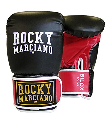 BENLEE Rocky Marciano Unisex – Erwachsene BILOX Artificial Leather Bag Mitts, Black/Red, L