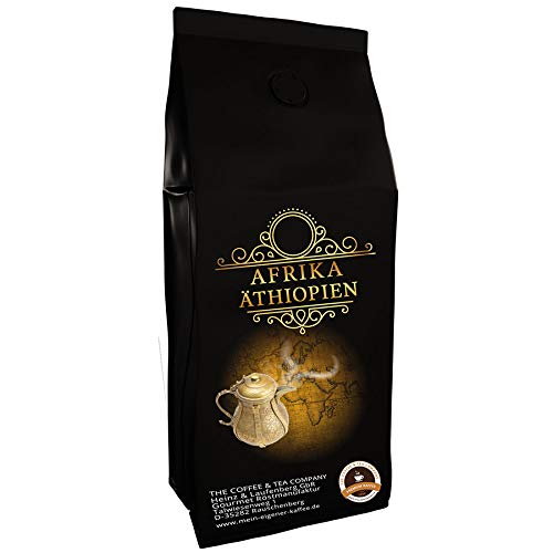 Kaffeespezialität Aus Afrika - Äthiopien - Kaffee Aus Dem Urspungsland Des Kaffee (Gemahlen,1000 Gramm) - Länderkaffee - Spitzenkaffee - Säurearm - Schonend Und Frisch Geröstet