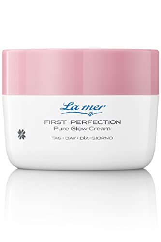 La mer - First Perfection Pure Glow Cream Tag - Tagescreme gegen die ersten Zeichen von Aging - Schützt vor oxidativem Blaulicht - Glättet die Haut und spendet Feuchtigkeit - 50 ml oP
