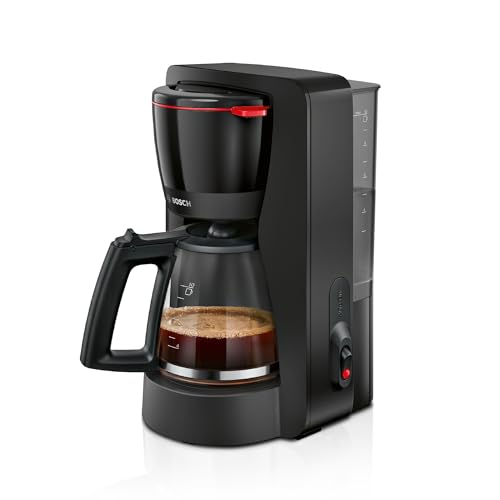 Bosch Filterkaffeemaschine MyMoment TKA2M113,1200 W, Glaskanne 1,25 l, für 10-15 Tassen, 40min Warmhaltefunktion, Schwarz matt