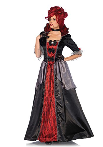 Leg Avenue 85551 2 teilig-Set Blood Countess, Damen Karneval Kostüm Fasching, M, schwarz/rot