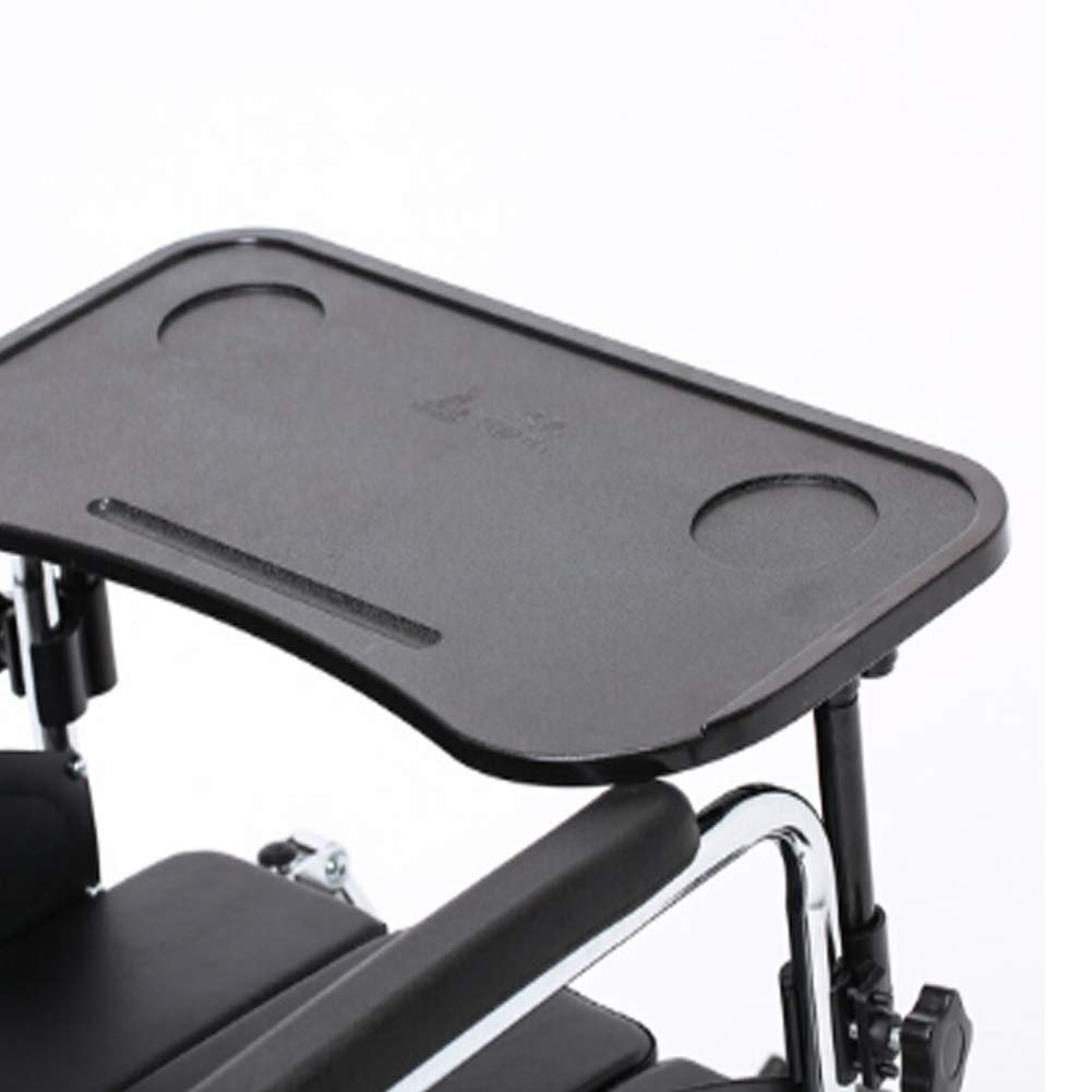 SUSHOP Rollstuhl-Tablett Mit Getränkehalter & Mobilfunkstation,Rollstuhl Tisch Bein Tablett Betttisch Bett Tisch Für Behinderte Rollstühle