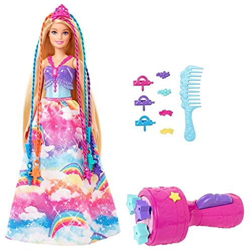 Barbie GTG00 - Dreamtopia Twist ‘n Style Prinzessin Haarstyling Puppe mit Zubehör, Geschenk für Kinder von 3 bis 7 Jahren