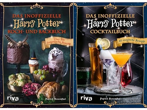 Patrick Rosenthal | Die Inoffizielle Harry Potter Rezept-Reihe | 2er Set als Hardcover | Koch- und Backbuch + Cocktailbuch