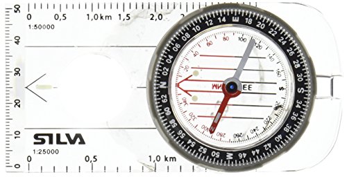 Silva Unisex-Adult Compass 3-6400/360 Green Kompasse, Weiß-weiß, Einheitsgröße