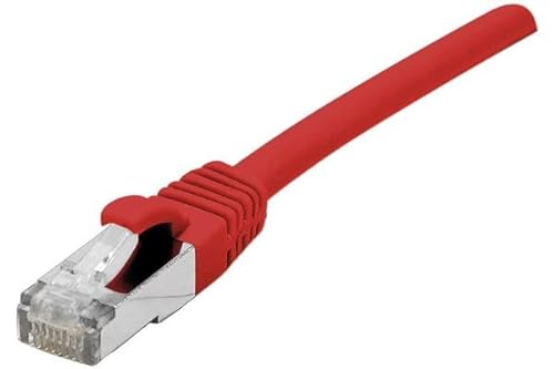 Connect 0,15 m Kupfer RJ45 Cat. 6 a S/FTP LSZH, snagless, Patch Cord – rot