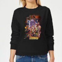 Avengers Team Portrait Damen Pullover - Schwarz - XXL - Schwarz