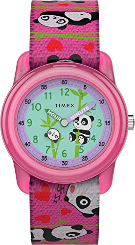 Timex Unisex Kinder Analog Klassisch Quarz Uhr mit Gewebe Armband TW7C77100