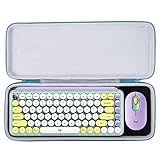 Aenllosi Hart Tragen Tasche Hülle für Logitech Pop Keys Mechanische kabellose Tastatur, Nur Tasche (Purple)