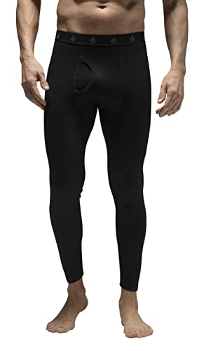 HEAT HOLDERS - Herren Warm Gefüttert Innenfleece Thermounterhose | Polyester Leggings Für Winter | Thermounterwäsche Unterhose Sport (XXL, X-warm - lite)