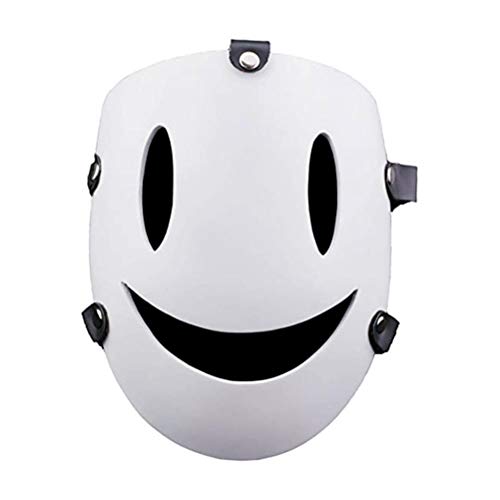 Weißes Lächeln Maske Hochhaus Invasion Anime Sniper Harz Requisiten Halloween Cosplay Kostüm
