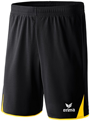 Erima Damen Classic 5-C Shorts, schwarz/gelb, 40