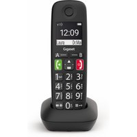 Gigaset E290 Schnurloses Telefon analog für Hörgeräte kompatibel, Freisprechen, Babyphone Schwarz