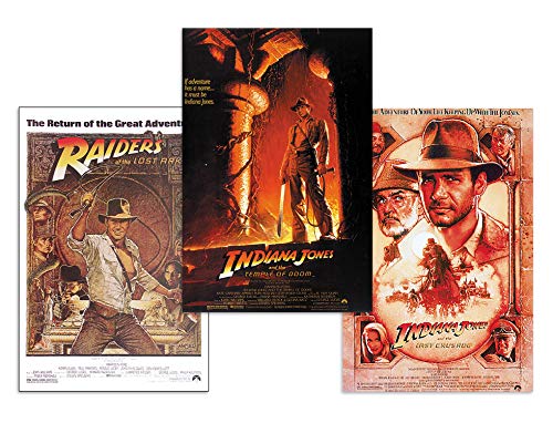 Close Up Indiana Jones Poster 3-er Set Filmplakate (68,5cm x 101,5cm)