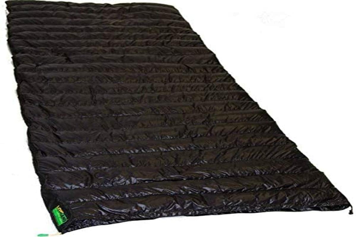 LOWLAND OUTDOOR 0 Ultra Compact Blanket Daunen Deckenschlafsäcke, Schwartz, 210 x 80 cm