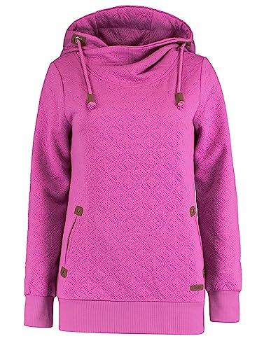 Hailys Damen Hoodie Ja44nette strukturiertes Sweatshirt mit Kapuze NK-1702063-11 Summer Pink S