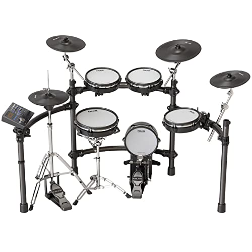 NUX DM-8 Digital Drum Kit, authentisches akustisches Gefühl, realistisches ausdrucksstarkes Spielen, robustes Racksystem