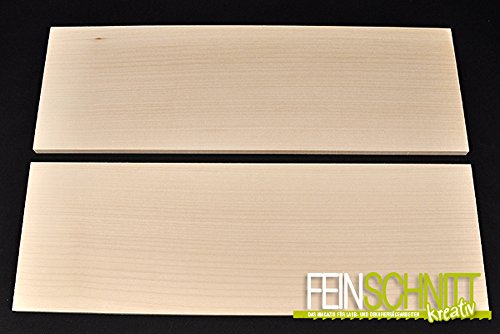 FEINSCHNITTkreativ Massivholz Ahorn 450 x 150 x 10 mm (2 Stück)