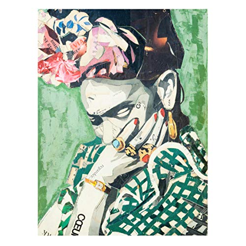 Bilderwelten Leinwandbild - Frida Kahlo - Collage No.3 - Hochformat 4:3 100cm x 75cm