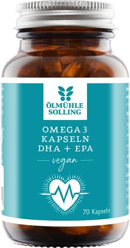 Omega 3 Kapseln mit DHA & EPA vegan 56 g - 70 Kapseln - Ölmühle Solling