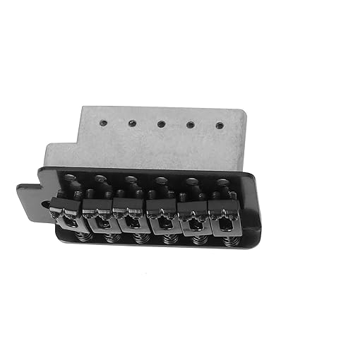 Gitarrenbrücke Ersatzteile Sattel Single Tremolo Brücke Für E-Gitarre Zubehör Teile Einschraubarm (Color : Black)