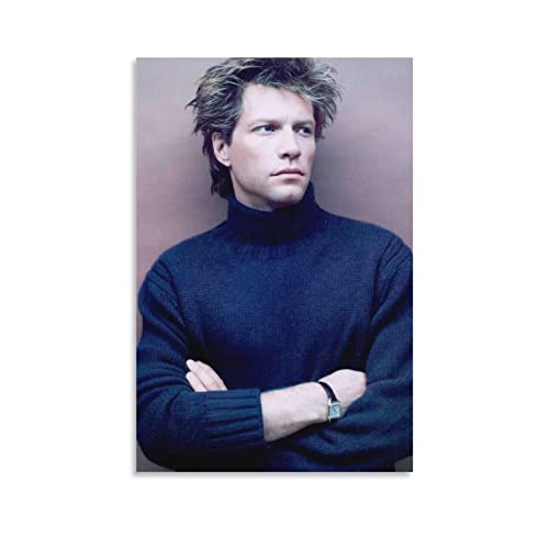 XXJDSK Poster Kunstdrucke Jon Bon Jovi Rock Singer Art Life Cool Retro 1998 Modern Family Bedroom Decor Posters 60X90cm Kein Rahmen
