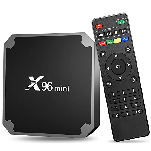 X96 Mini Smart TV Box Android 7.1.2 Amlogic S905W Quad Core 2.4GHz WiFi 1G8G/2G16G WiFi 4K HD Set-Top Box Media Player 2GB+16GB schwarz