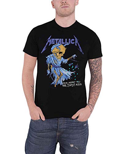 Metallica T Shirt Doris Band Logo Nue offiziell Herren Schwarz XXL