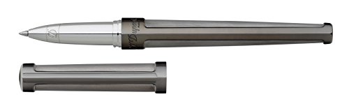 S.T. Dupont Defi Kugelschreiber Titanium und Gun Metall Tintenroller silber