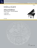 Albumblätter: 16 Klavierstücke. Klavier. (Edition Schott)