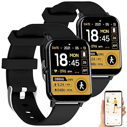 Newgen Medicals Watch: 2er-Set ELESION-kompatible Smartwatches, Bluetooth 5, Metallgehäuse (Fitnessuhren)