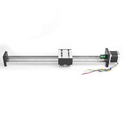 Kugelgewindetrieb Linearer Schienenschlitten Long Stage Actuator Aluminiumlegierung für 3D-Drucker für Stanzmaschinen für Schneidemaschinen(0808 screw, effective range 200)