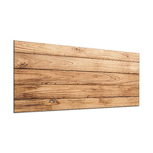 decorwelt | Herdabdeckplatten 90x52 cm 1-Teilig Holz Braun Ceranfeldabdeckung Universal Spritzschutz Glas Deko Elektroherd Induktion für Kochplatten Herdschutz Schneidebrett Sicherheitsglas