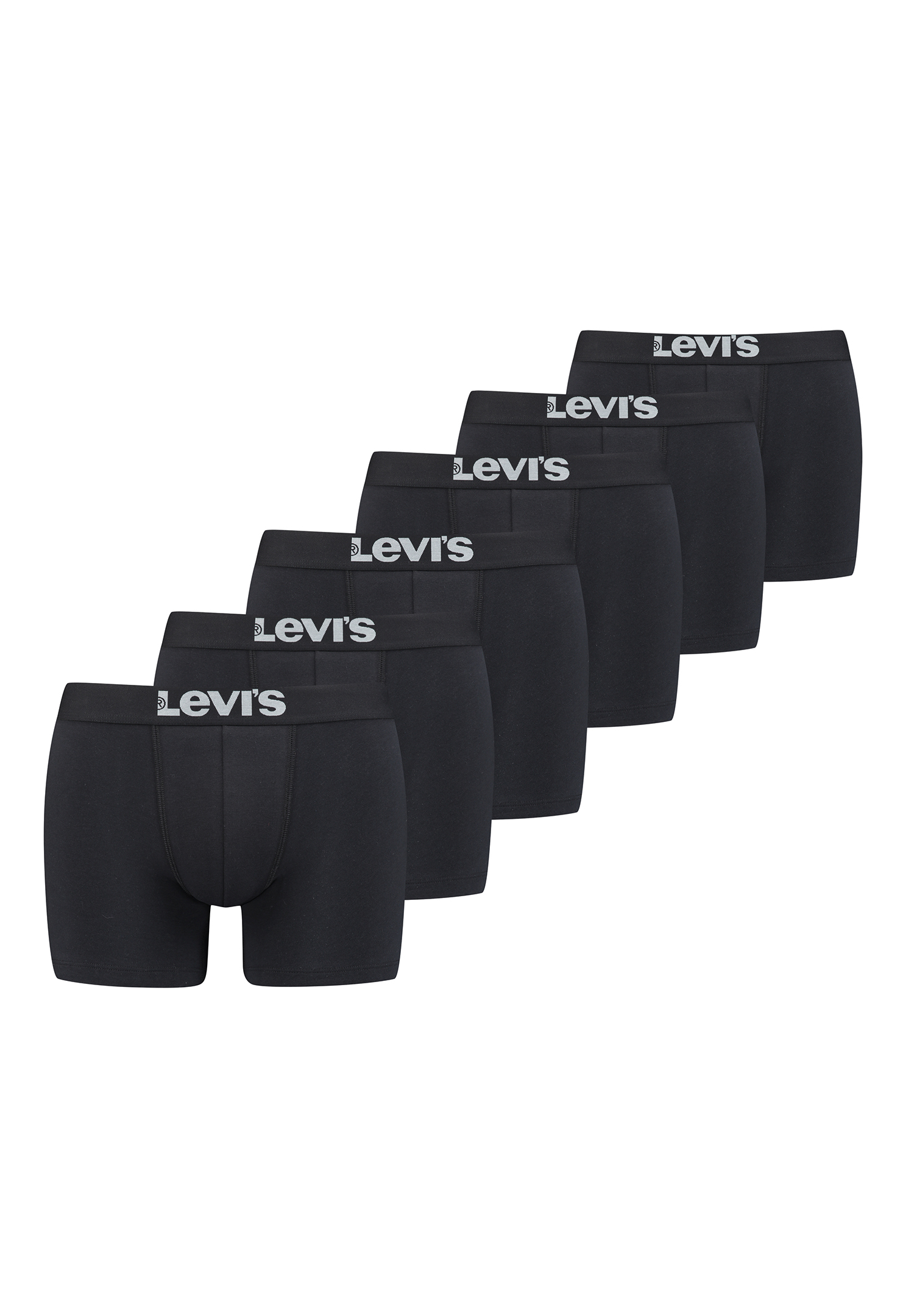 6er Pack Herren Levis SOLID BASIC BOXER Boxershorts Unterwäsche Pants