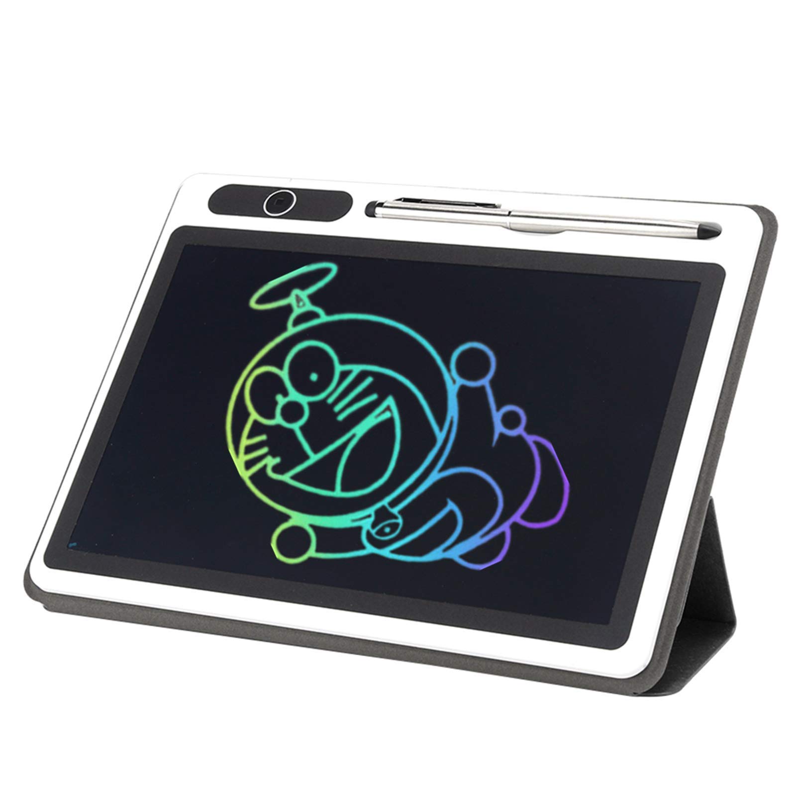 LCD-Schreibtafel, elektronischer Notizblock Zeichenblock Business Handmalwerkzeug 10-Zoll-Handschrift Zeichnung elektronische Tafel mit Kunstledertasche
