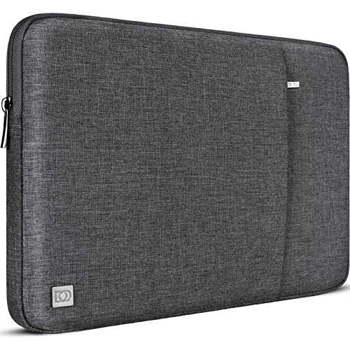 domiso 35,6 cm Laptop Sleeve, wasserabweisend Notebook Tablet Schutz Aktentasche Tragetasche Computer Haut Cover Tasche für Lenovo/Acer/Asus/HP/ASUS, dunkelgrau