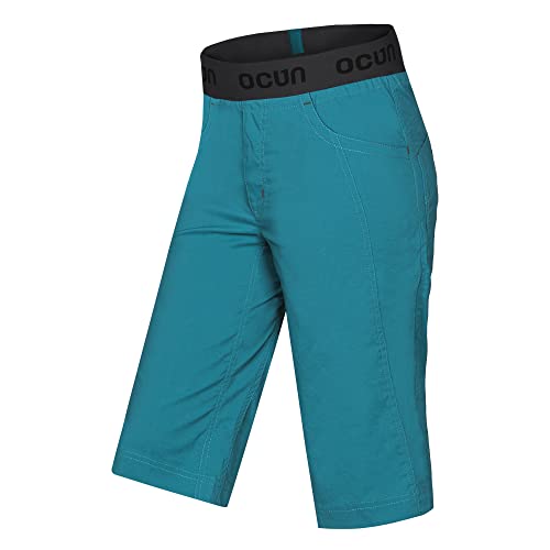 Ocun M Mania Eco Shorts Blau - Leichte schnelltrocknende Herren Klettershorts, Größe L - Farbe Turquoise Deep Lagoon