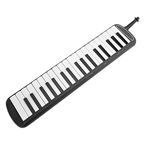 Blasinstrument Melodica Keyboard, tragbare Melodica, musikalische pädagogische Keyboard Sopran für Kinder Anfänger(black)