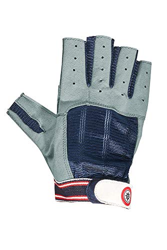 COMPASS Jollen- Handschuh Kurze Finger Farbe Navy/grau, Größe H: 7