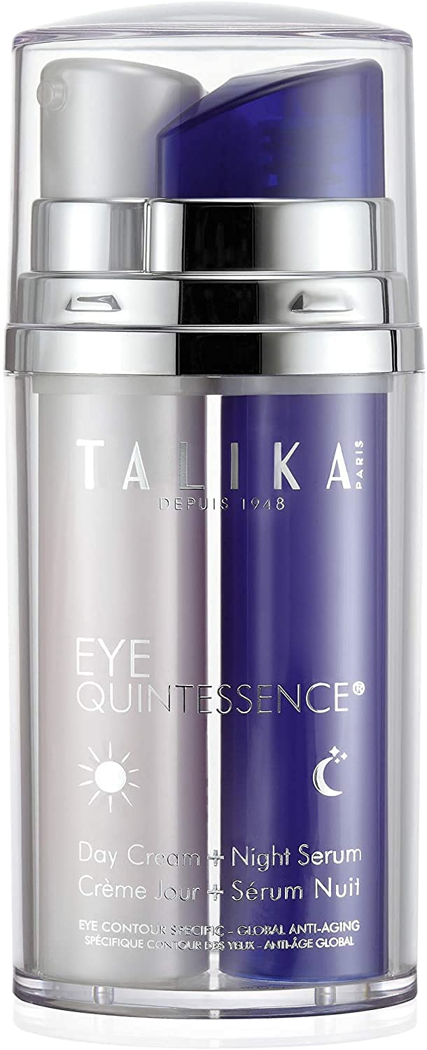 Talika Eye Quintessence Pflege Duo: Augen Tagescreme und Nachtserum - Anti-Aging Augenpflege - Tages- und Nachtpflege - 2 x 10 ml