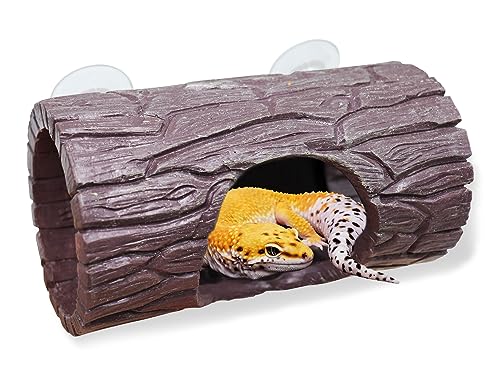 Einsiedlerkrebs Klettern Spielzeug, Harz Reptilien Versteck Höhle Baum Reptilien Versteck Aquarium Terrarium Tank Zubehör, Geeignet für Einsiedler Krabbe Eidechse Gecko Hamster Ratte