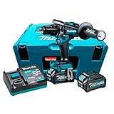 Makita HP001GD201 Akku-Schlagbohrschrauber 40V max. / 2,5 Ah, 2 Akkus + Ladegerät im MAKPAC Petrol