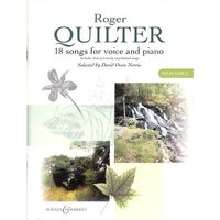 Roger Quilter: 18 Songs for high voice and piano. hohe Stimme und Klavier.
