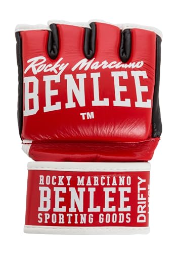 BENLEE Rocky Marciano Unisex - Erwachsene DRIFTY Leather MMA Gloves, Red, M