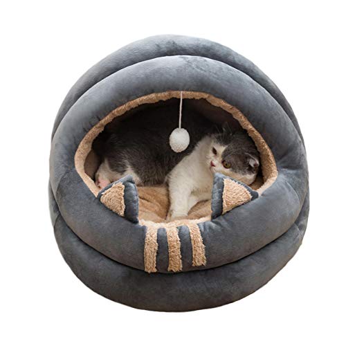 fllyingu Hundebett Katzenbett Haustier Bett Katzenkörbchen Katzenbett, Plüsch Waschbar Hunde Kätze Kaninchen Eichhörnchen, Warm und Weich