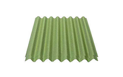 Onduline Easyline Dachplatte Wandplatte Bitumenwellplatten Wellplatte 2x0,76m² - grün