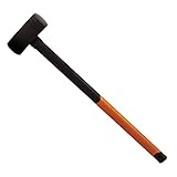 Fiskars Vorschlaghammer, Gewicht: 3,9 kg, Karbonstahl (geschmiedet), Schwarz/Orange, L, 1001619