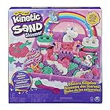 Kinetic Sand Magischer – Königreich der Einhorn 907 g + 8 Formen – Erstellen Sie verschiedene hypnotisierende mit diesem magischen und bunten wie Modelliermasse, Spielzeug für Kinder
