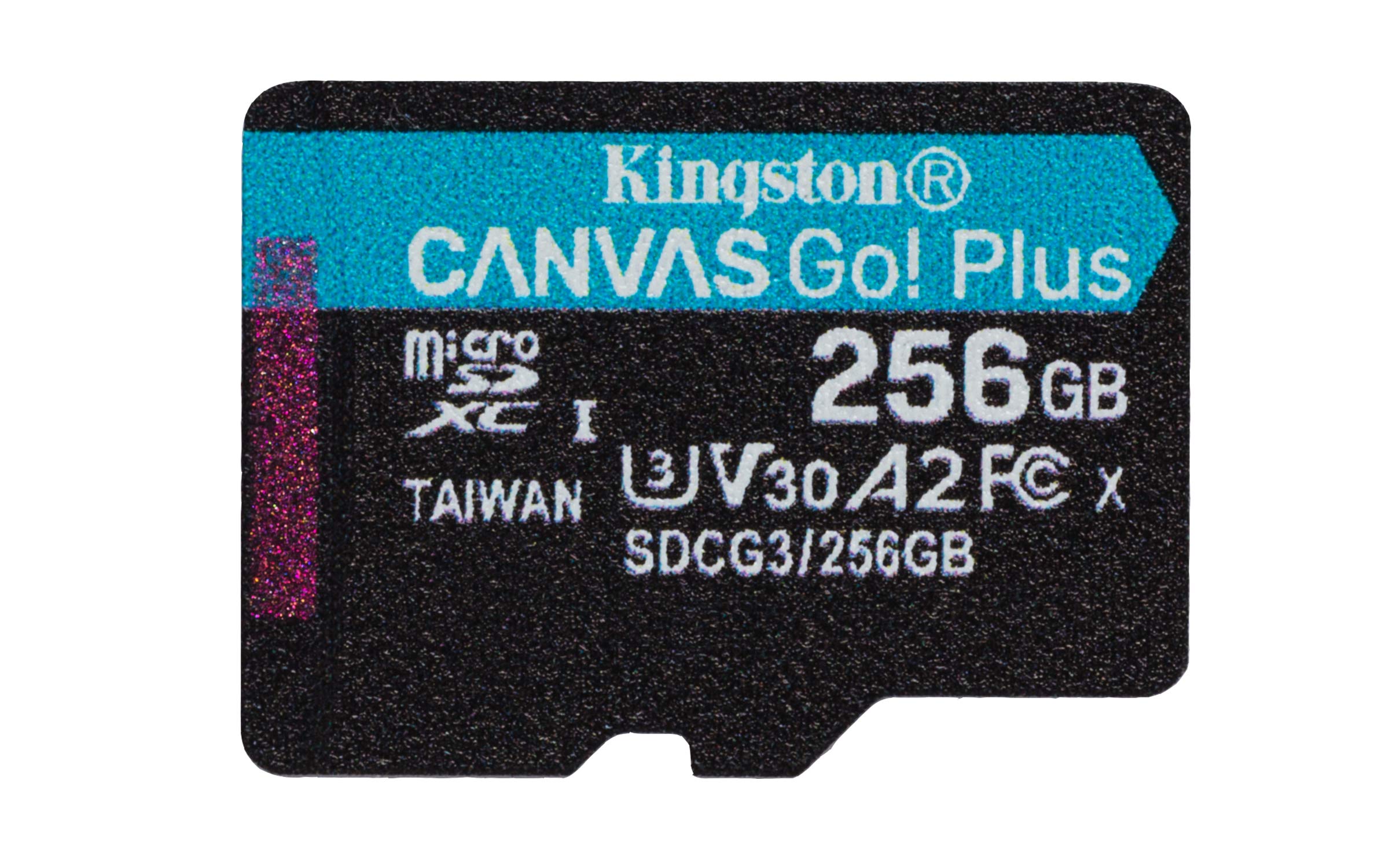 Kingston Canvas Go! Plus microSD Speicherkarte Klasse 10, UHS-I 256GB microSDXC 170R A2 U3 V30 Einzelpack ohne Adapter
